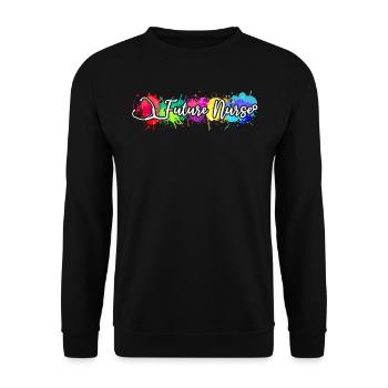 Future Nurse Infirmière pour tout-petits - Sweat-shirt Unisexe - noir - Devant - Alina (178cm) & Michal (187cm)