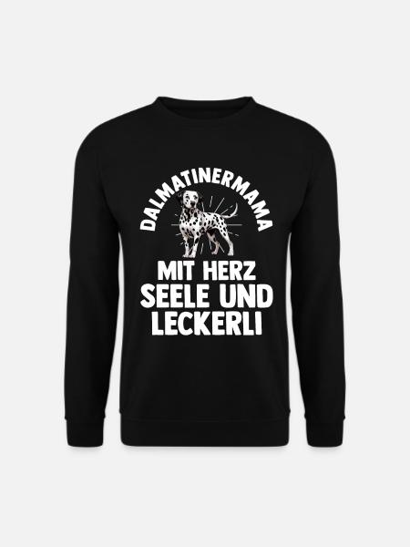 Hund Dalmatiner - Unisex Pullover - Schwarz