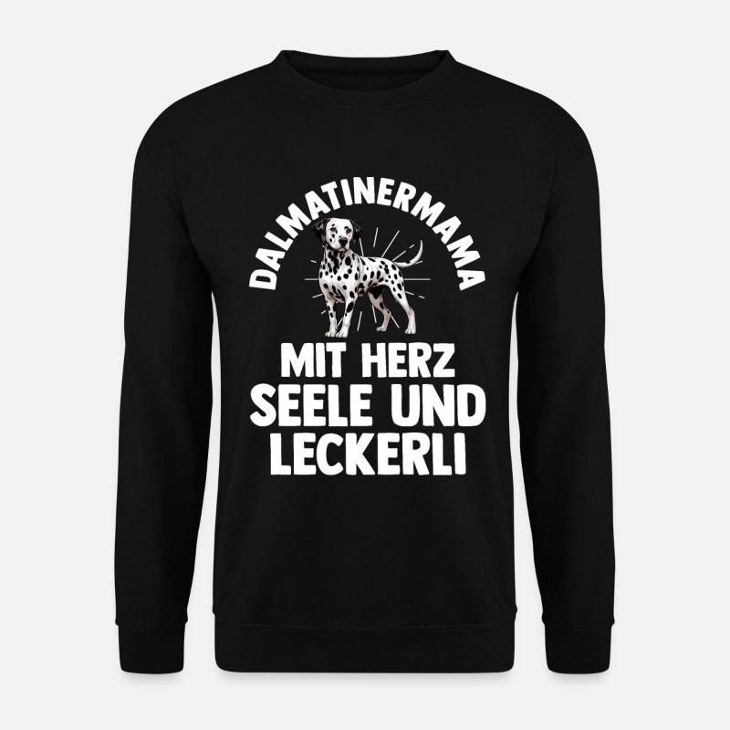 Hund Dalmatiner - Unisex Pullover - Schwarz