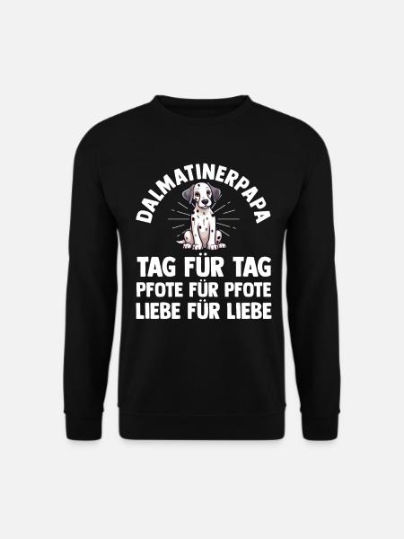 Hund Dalmatiner - Unisex Pullover - Schwarz