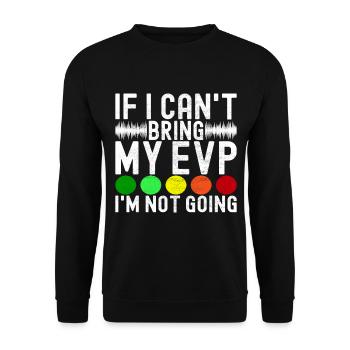 Paranormaler Ermittler Geister Jagen - Unisex Pullover - Schwarz - Vorne - Alina (178cm) & Michal (187cm)
