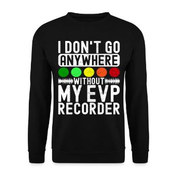 Paranormaler Ermittler Geister Jagen - Unisex Pullover - Schwarz - Vorne - Alina (178cm) & Michal (187cm)