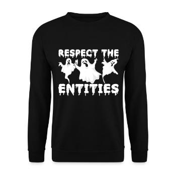 Paranormaler Ermittler Geister Jagen - Unisex Pullover - Schwarz - Vorne - Alina (178cm) & Michal (187cm)