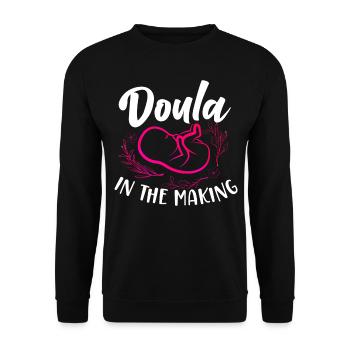 Doula Birth Worker Doula Dans Le - Sweat-shirt Unisexe - noir - Devant - Alina (178cm) & Michal (187cm)
