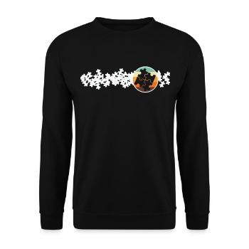 Jigsaw Puzzle Jig Saw Puzzle Lover - Unisex Sweatshirt - black - Front - Alina (178cm) & Michal (187cm)