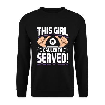 Missionnaire mormon SDJ Cette fille s’appelle - Sweat-shirt Unisexe - noir - Devant - Alina (178cm) & Michal (187cm)