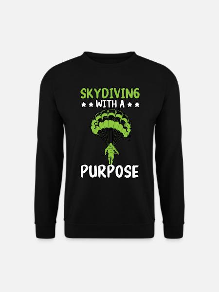 Paratroopers Skydiving Skydiving - Unisex Sweatshirt - black