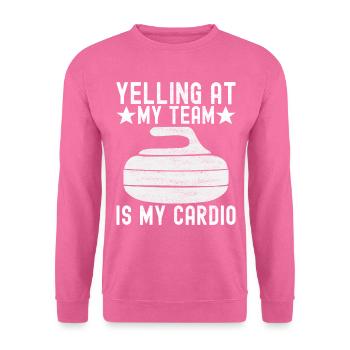 Joueurs de curling - Sweat-shirt Unisexe - rose - Devant
