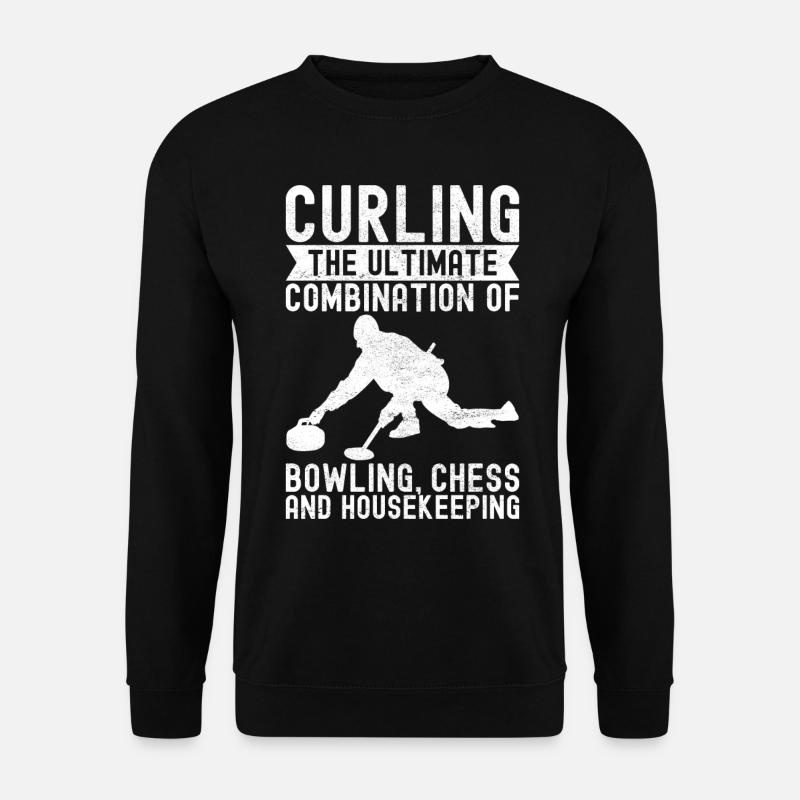 Joueurs de curling - Sweat-shirt Unisexe - noir
