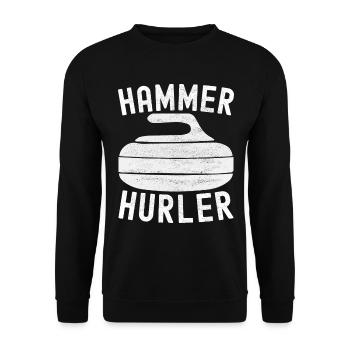 Curling Curling Players - Unisex Sweatshirt - black - Front - Alina (178cm) & Michal (187cm)