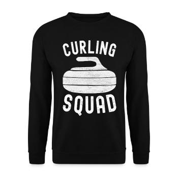 Curling Curling Players - Unisex Sweatshirt - black - Front - Alina (178cm) & Michal (187cm)