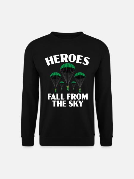 Paratroopers Skydiving Skydiving - Unisex Sweatshirt - black
