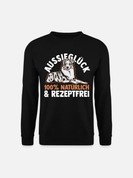 Australian Shepherd Hund Aussie - Unisex Pullover - Schwarz