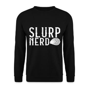 Oysters Oyster Lovers - Unisex Sweatshirt - black - Front - Alina (178cm) & Michal (187cm)