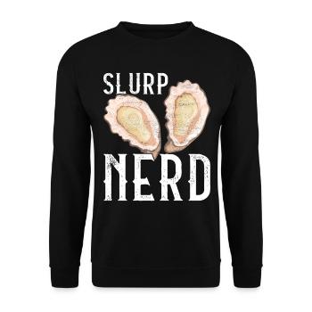 Oysters Oyster Lovers - Unisex Sweatshirt - black - Front - Alina (178cm) & Michal (187cm)