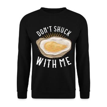Oysters Oyster Lovers - Unisex Sweatshirt - black - Front - Alina (178cm) & Michal (187cm)
