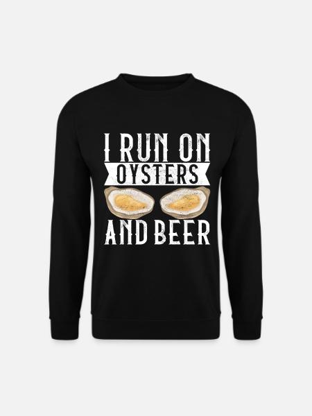 Austern Austernliebhaber - Unisex Pullover - Schwarz