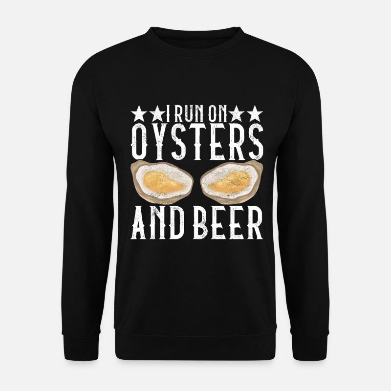 Oysters Oyster Lovers - Unisex Sweatshirt - black