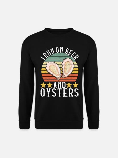 Oysters Oyster Lovers - Unisex Sweatshirt - black