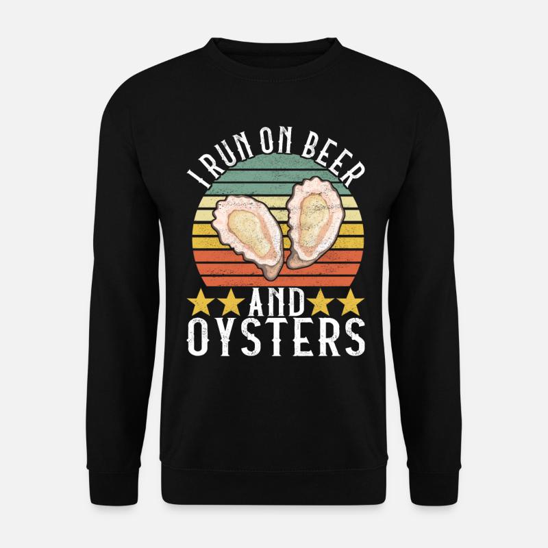 Oysters Oyster Lovers - Unisex Sweatshirt - black