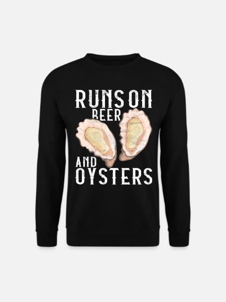 Oysters Oyster Lovers - Unisex Sweatshirt - black