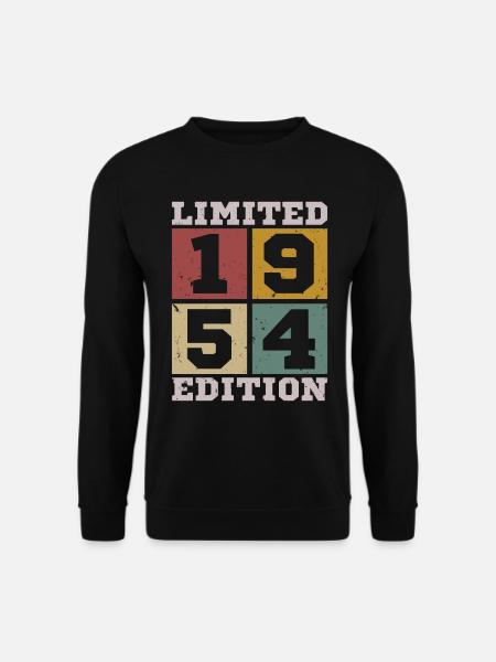 Original 1954 Retro Vintage Jahrgang Geburtstag - Unisex Pullover - Schwarz