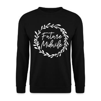 Infirmière Sage-Femme Accoucheuse Arc-en-ciel - Sweat-shirt Unisexe - noir - Devant - Alina (178cm) & Michal (187cm)