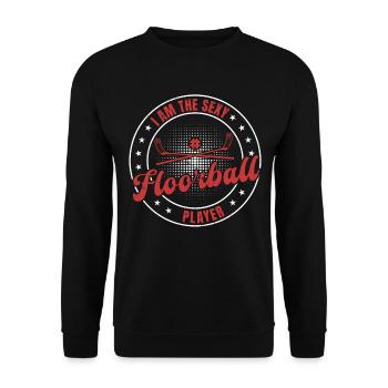 Floorball Sport - Je suis le joueur de floorball sexy - Sweat-shirt Unisexe - noir - Devant - Alina (178cm) & Michal (187cm)
