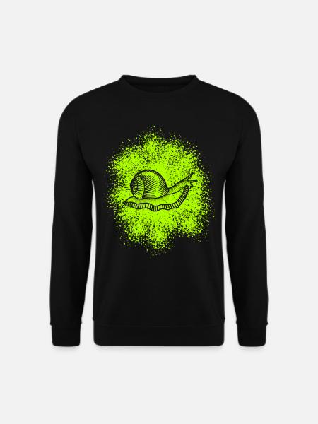 Cute snail with snail shell - Unisex Sweatshirt - black
