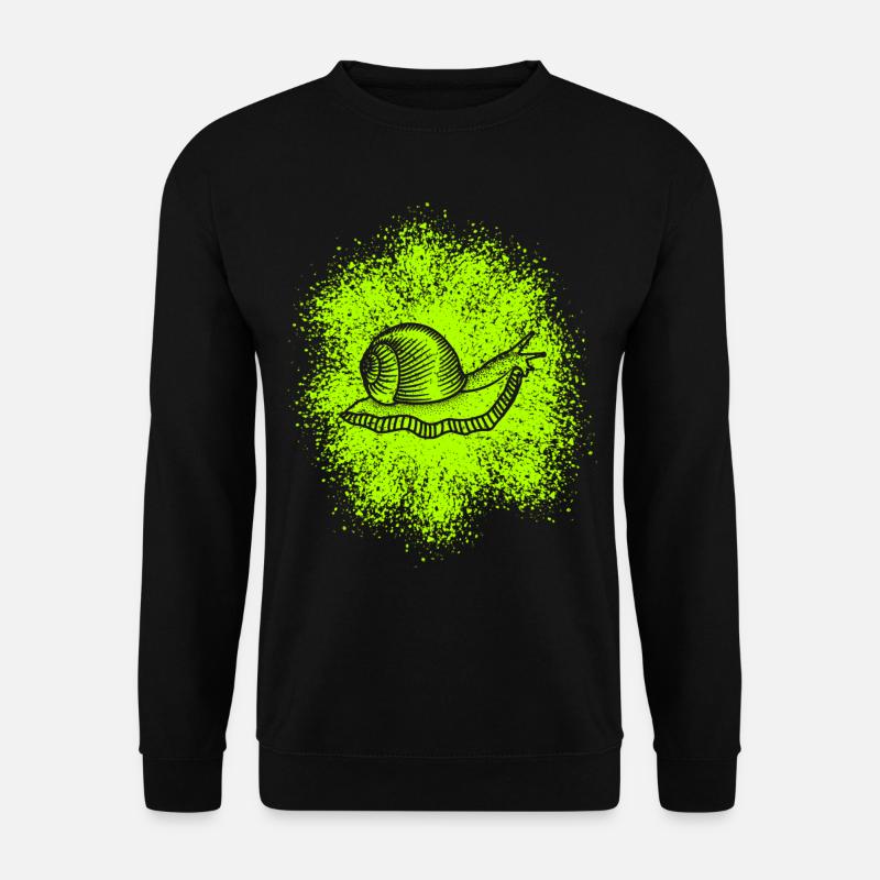 Cute snail with snail shell - Unisex Sweatshirt - black