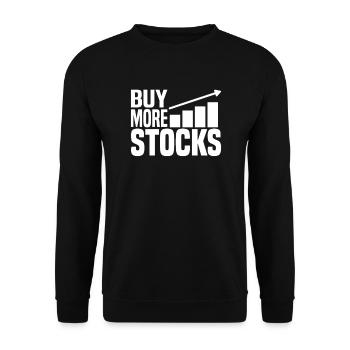 Buy more shares - Unisex Sweatshirt - black - Front - Alina (178cm) & Michal (187cm)