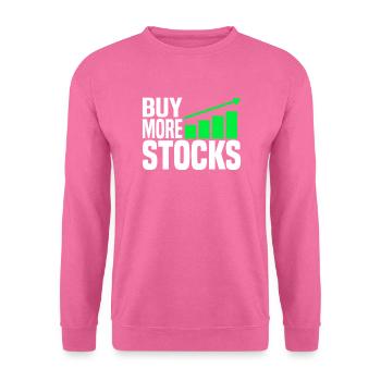 Kauft mehr Aktien - Unisex Pullover - Pink - Vorne