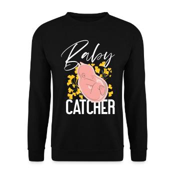 LD Labour And Delivery Nurse - Unisex Sweatshirt - black - Front - Alina (178cm) & Michal (187cm)