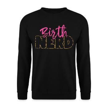 LD Labour And Delivery Nurse - Unisex Sweatshirt - black - Front - Alina (178cm) & Michal (187cm)