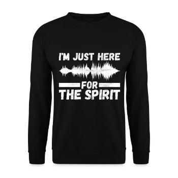 Paranormaler Ermittler Geister Jagen - Unisex Pullover - Schwarz - Vorne - Alina (178cm) & Michal (187cm)