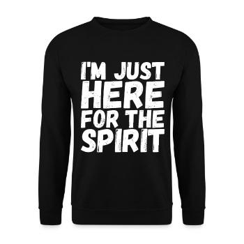 Paranormaler Ermittler Geister Jagen - Unisex Pullover - Schwarz - Vorne - Alina (178cm) & Michal (187cm)