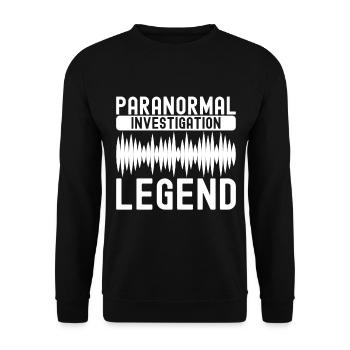 Paranormaler Ermittler Geister Jagen - Unisex Pullover - Schwarz - Vorne - Alina (178cm) & Michal (187cm)