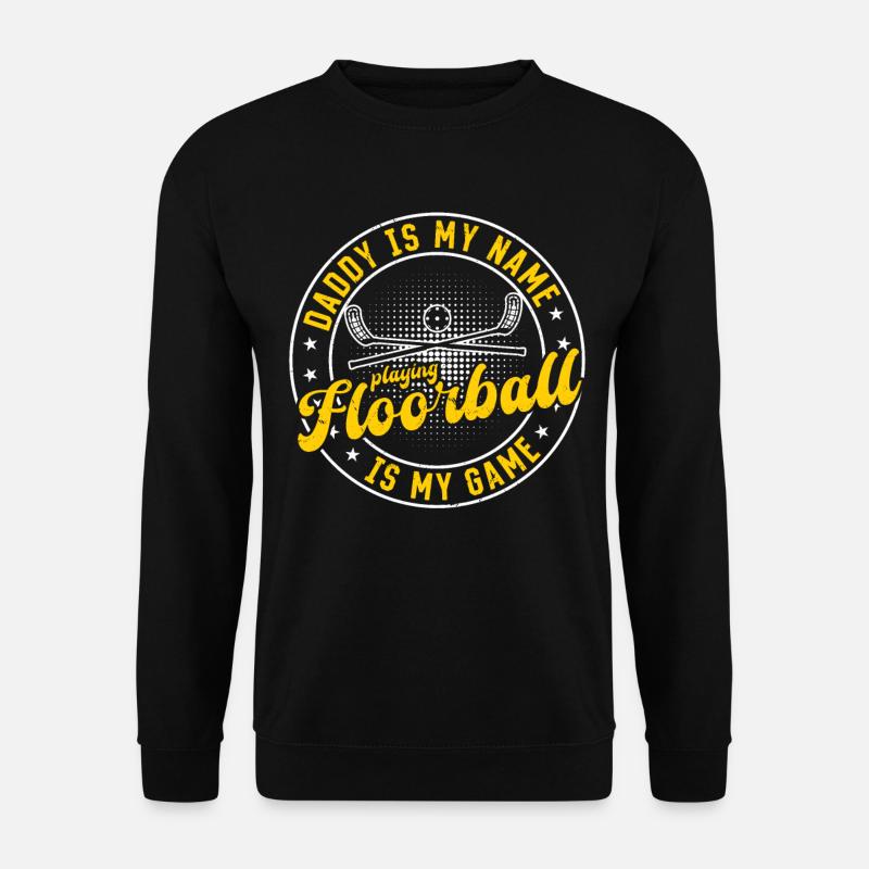 Floorball Daddy Floorball Player Daddy Floorball - Unisex Pullover - Schwarz