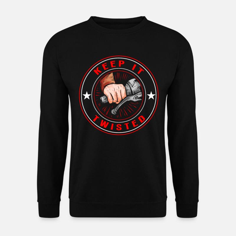 Keep It Twisted Biker - Unisex Sweatshirt - black