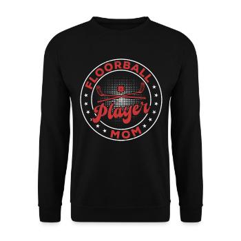 Joueur de floorball Mom Unihockey Floorball Mama - Sweat-shirt Unisexe - noir - Devant - Alina (178cm) & Michal (187cm)