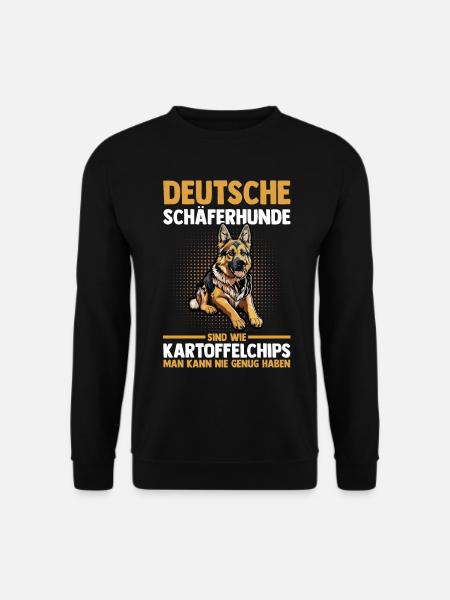 Hund Deutscher Schäferhund - Unisex Pullover - Schwarz