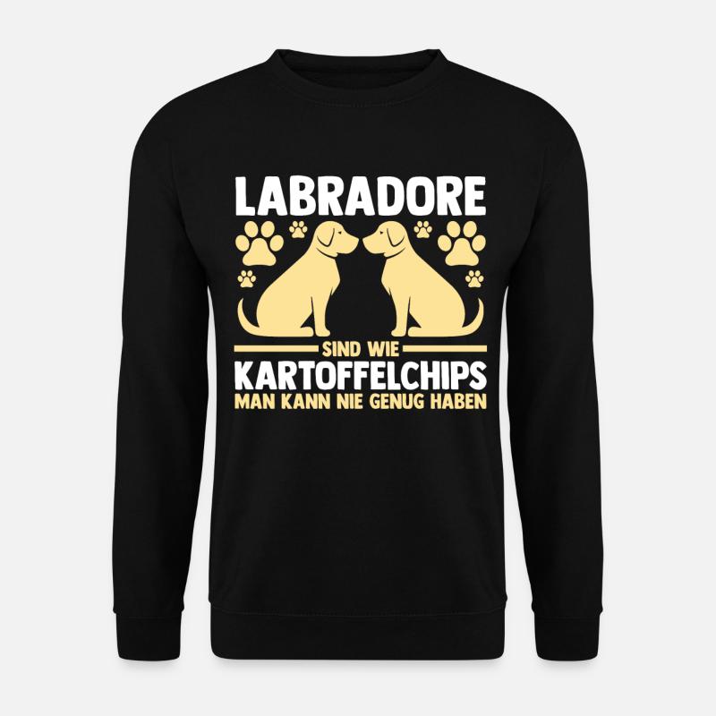Hund Labrador - Unisex Pullover - Schwarz