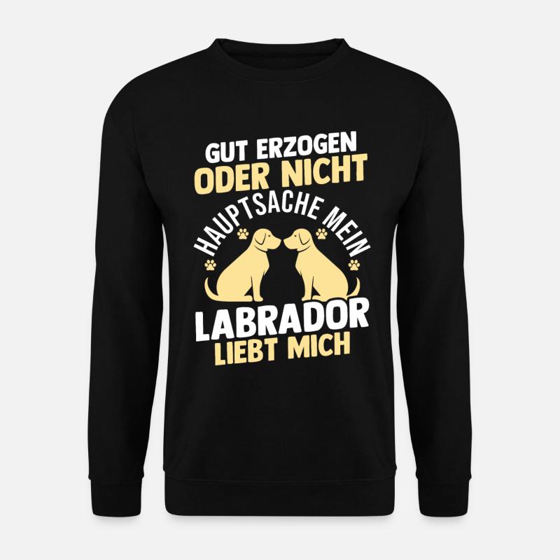 Hund Labrador - Unisex Pullover - Schwarz