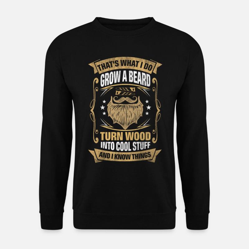 Wood Into Cool Things Carpenter - Unisex Sweatshirt - black