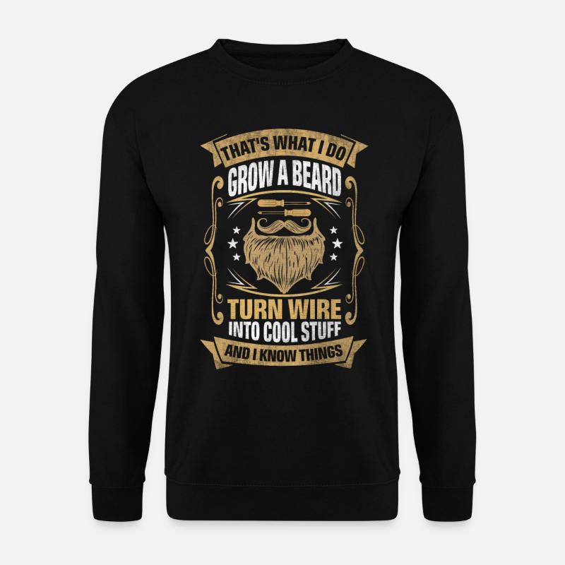 Wire Into Cool Things Electrician - Unisex Sweatshirt - black