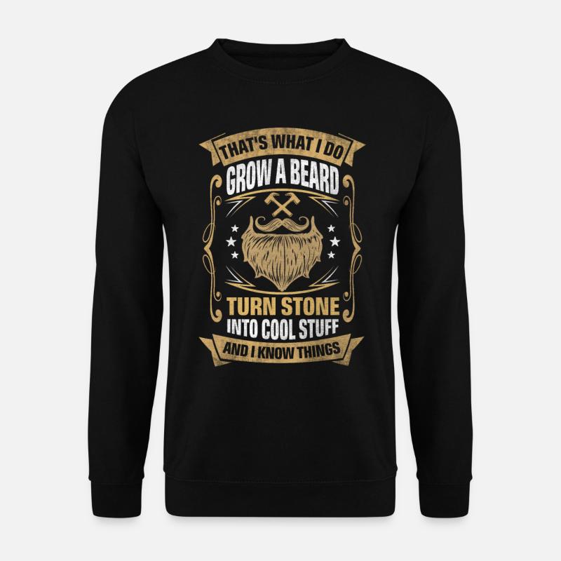 Stone Into Cool Things Mason - Unisex Sweatshirt - black