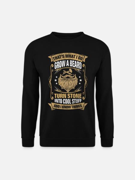 Stone Into Cool Things Stone Carver - Unisex Sweatshirt - black