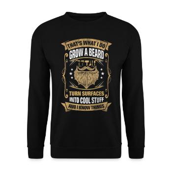 Surfaces Into Cool Things Painters and Varnishers - Unisex Sweatshirt - black - Front - Alina (178cm) & Michal (187cm)