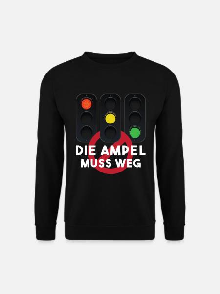 Die Ampel muss weg - Unisex Pullover - Schwarz