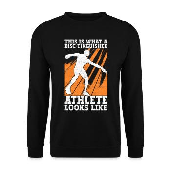 Lancer du disque Lancer du disque - Sweat-shirt Unisexe - noir - Devant - Alina (178cm) & Michal (187cm)